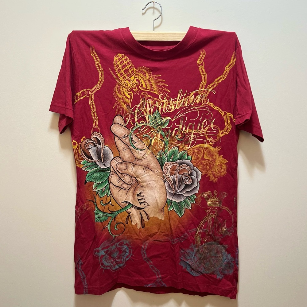 RARE Christian Audigier VIF NEW Tshirt